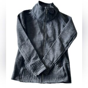 Lululemon Women’s size 8 grey chunky collared sweater/utility jacket
